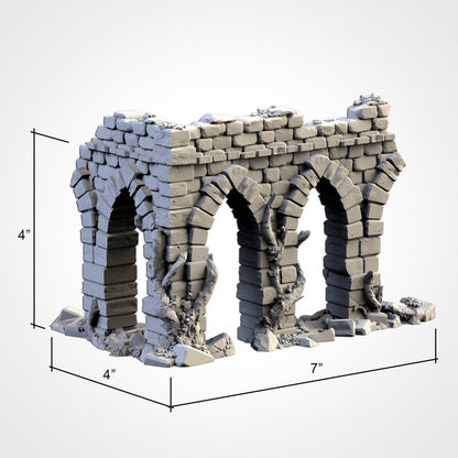 Abandoned City Ruins | 3D Printed Terrain by Txarli Factory | Warhammer 40k | Old World | Age of Sigmar Fantasy Scenery