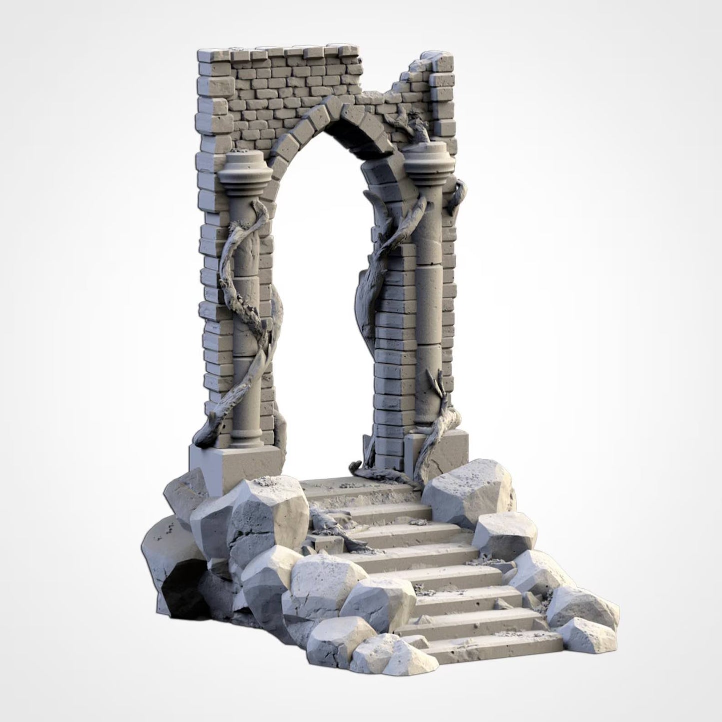 Abandoned City Ruins | 3D Printed Terrain by Txarli Factory | Warhammer 40k | Old World | Age of Sigmar Fantasy Scenery