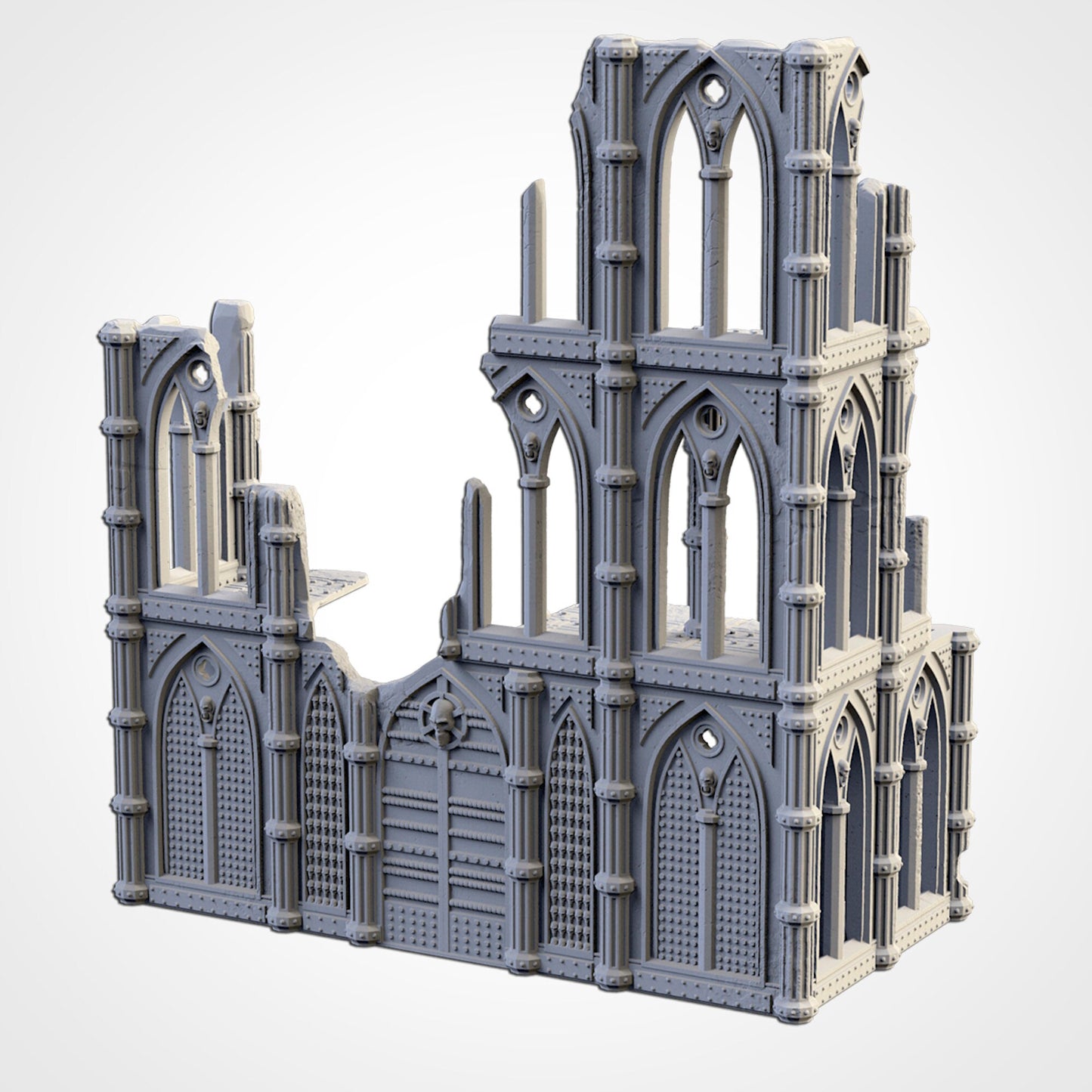 Cathedral Ruins | Sci-Fi Fantasy Terrain | 28mm Tabletop Role Playing & Wargaming | Warhammer 40k | Old World | Age of Sigmar