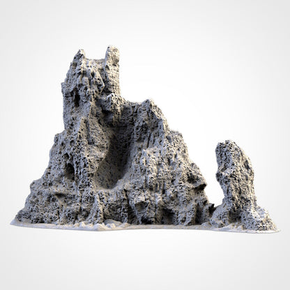 Volcanic Rock Terrain | Post Apocalyptic | Wargames | DnD | Dungeons and Dragons | Warhammer | Diorama